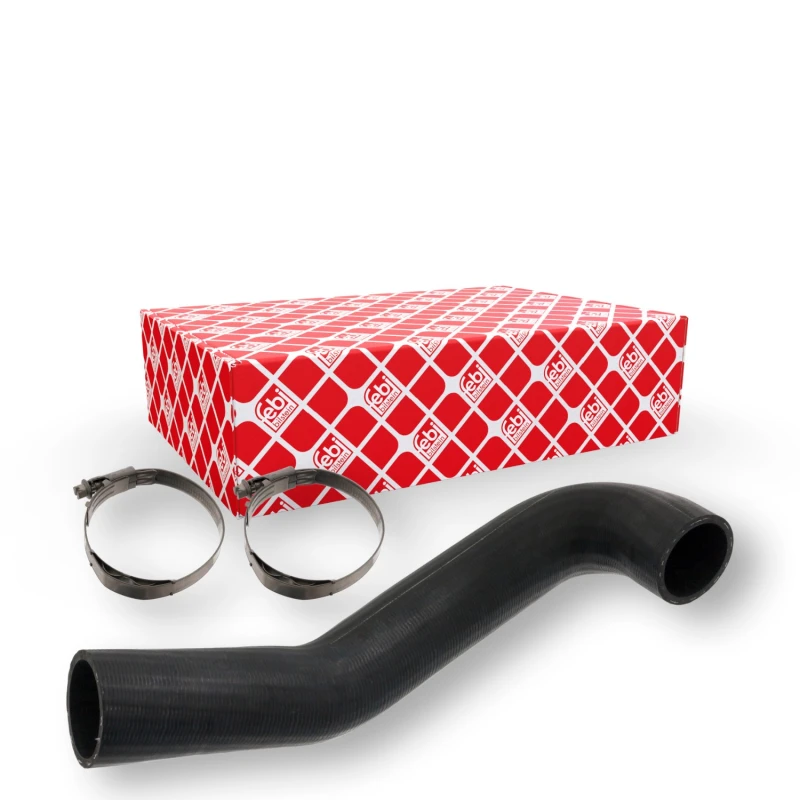 Image of FEBI BILSTEIN 102209 Radiator Hose OE Turbo NEW, EPDM (ethylene propylene diene Monomer (M-class) rubber), with clamps EPDM (ethylene propylene diene