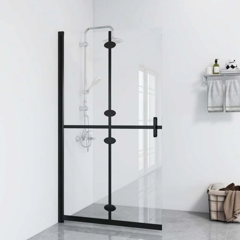 Image of VIDAXL Vidaxl - Foldable Walk-in Shower Wall Transparent esg Glass 80x190cm 8720286640159