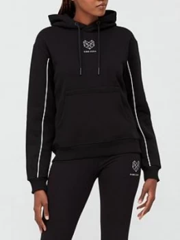 Image of Pink Soda Kane Boyfriend Hoodie - Black/White, Size 12, Women