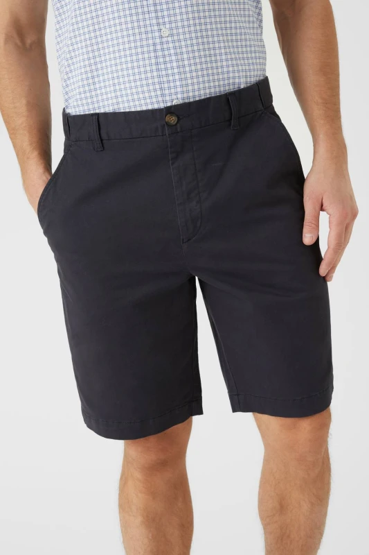 Image of Debenhams Debenhams Men Premium Chino Shorts in Navy Size: 36 Navy 36 Male 5045724882902