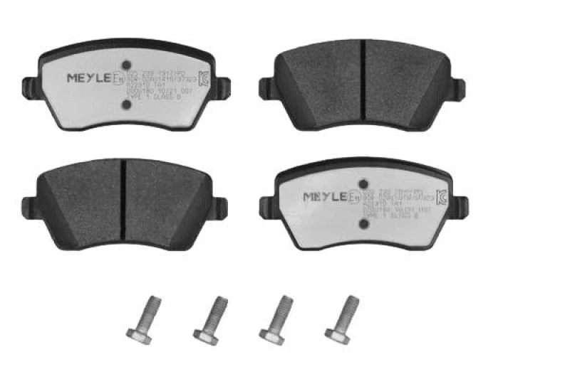 Image of MEYLE 025 239 7317/PD Brake pad set Front Axle, excl. wear warning contact, MEYLE-PD Quality, with brake caliper screws Brake Pad Set,disc brake (402