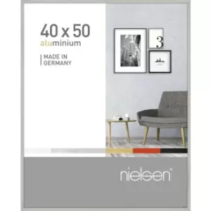 Image of Pixel 40 x 50cm Picture frame Frosted Silver - 0