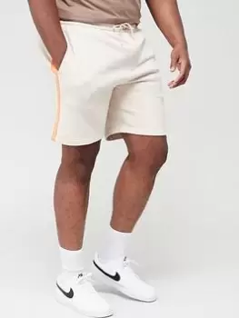 Image of Calvin Klein Jeans Calvin Klein Big & Tall Logo Tape Jersey Short, Beige, Size 4XL, Men