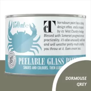 Image of Thorndown Dormouse Grey Peelable Glass Paint 150ml - Opaque
