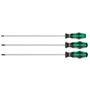 image of Wera Kraftform Plus Long Screwdriver Set 3 Piece SL/PH/PZ