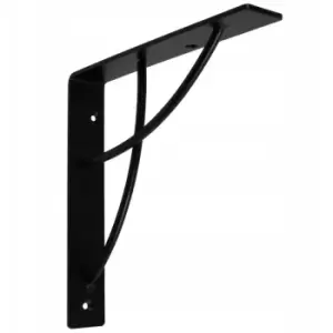 Image of GTV - Shelf Support Wall Mounted Brace 18x18cm Black Colour - Pack of 2