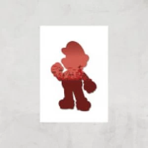Image of Nintendo Super Mario Silhouette Art Print - A4 - Print Only