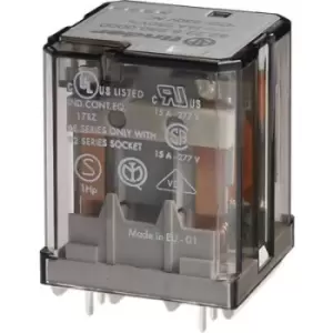 Image of Finder 62.22.9.012.0000 PCB relay 12 V DC 16 A 2 change-overs 10 pc(s)