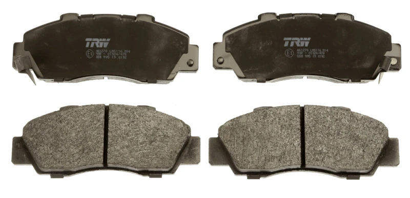 Image of TRW GDB995 Brake pad set with acoustic wear warning, with accessories, with brake caliper screws Brake Pad Set,disc brake (402)