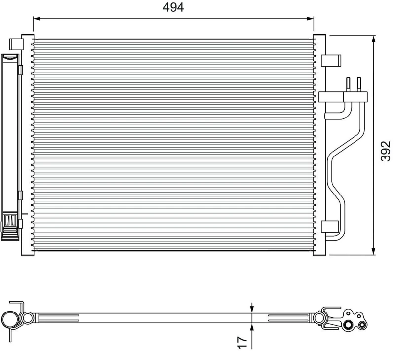 Image of Air conditioning condenser VALEO 814396