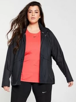Image of Nike Running Essential Jacket (Curve) - Black, Size 22-24=2X, Women