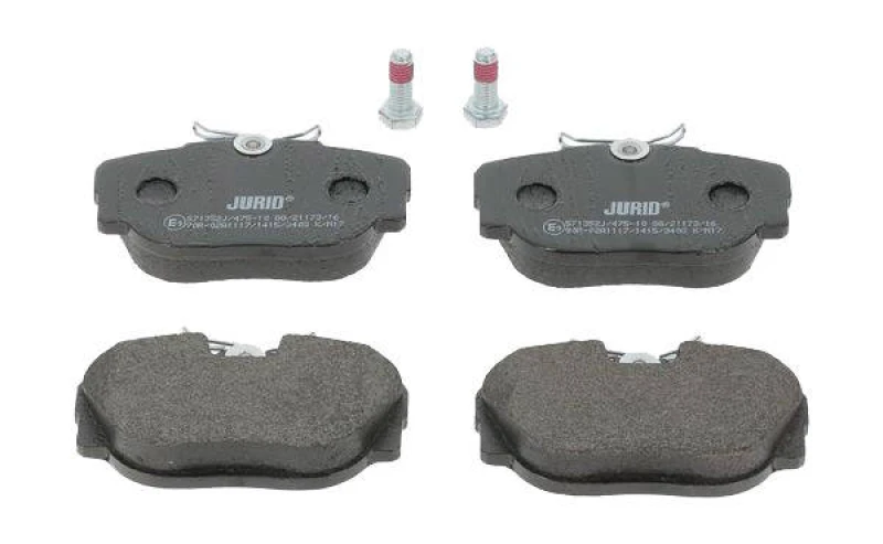 Image of JURID 571352J Brake pad set prepared for wear warning indicator, with accessories Brake Pad Set,disc brake (402)
