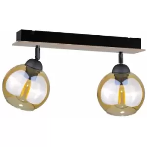 Keter Thea Twin Ceiling Spotlight Wood, 50cm, 2x E27