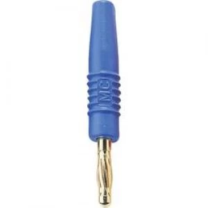 Image of Straight blade plug Plug straight Pin diameter 4mm Blue Staeub