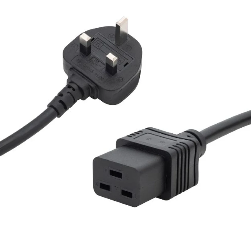 Image of connektgear UK Plug To C19 - Black (Fused At 5 Amp) Non Cancellable N