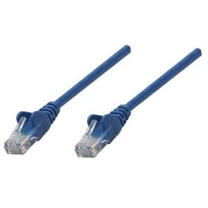 image of Intellinet Network Patch Cable Cat6A 20m Blue Copper S/FTP LSOH / LSZH PVC RJ45 Gold Plated Contacts Snagless Booted Polybag