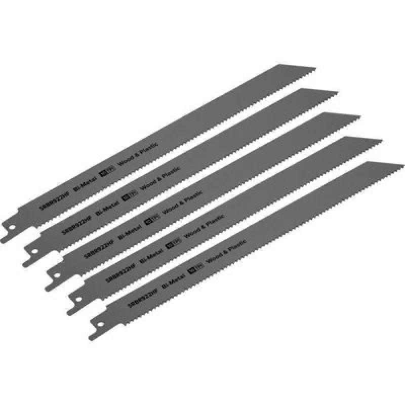 Image of Loops 5 PACK 230mm Bi-Metal Reciprocating Saw Blade - 10 TPI - Milled Side Set Teeth Multi