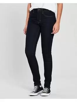 Image of Levis 721 High Rise Skinny Jeans - Indigo, Size 29, Inside Leg 32, Women
