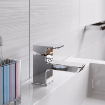 Image of Bristan Cobalt Basin Mixer Tap with Clicker Waste - Chrome