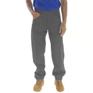 image of Click Action Work Trousers Grey - Size 42T