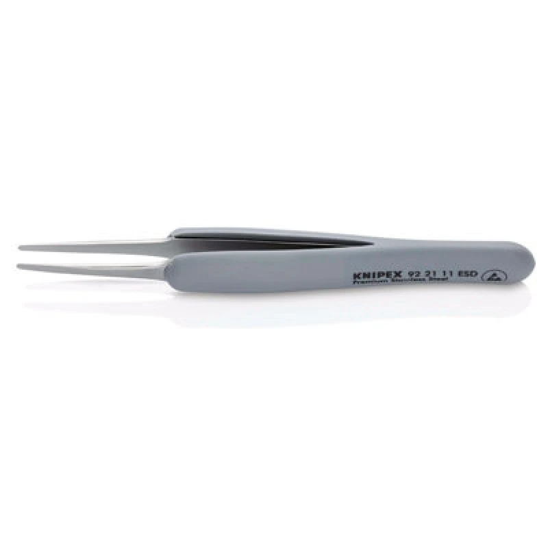 Image of Knipex Draper rubber tweezers esd s/steel 13195 13195 esd Precision Tweezers with rubber handles esd 13195
