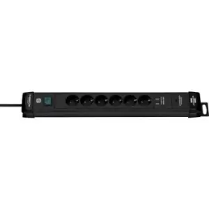Image of Brennenstuhl 1951160607 Power strip (+ switch) 6x Black PG connector