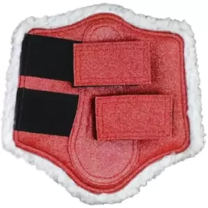 Image of HY Equestrian Equestrian Glitzy Brushing Boots - Red
