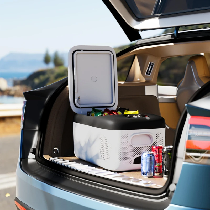 Image of Kabinet UK 16L Compressor Car Refrigerator with Display Whiteblack unisex One size