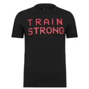 Image of Reebok Train Strong T-Shirt Mens - Black