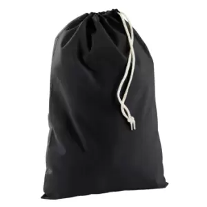 image of Westford Mill Cotton Recycled Stuff Bag (L) (Black)