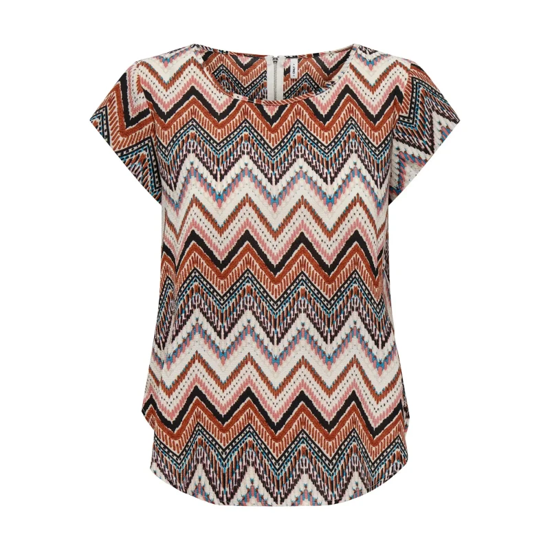 Image of Only Womens blouse Only Vic AOP Blanc Female 40