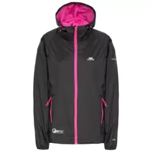 Image of Trespass Womens/Ladies Qikpac Waterproof Packaway Shell Jacket (XL) (Black)