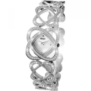 image of Ladies Seksy Crystal Hearts Watch