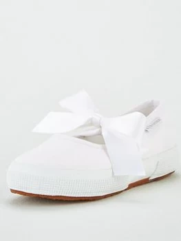 Image of Superga Girls 2557 Cotj Bow Plimsoll Pump