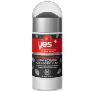 image of yes to Tomatoes Detoxifying Charcoal 2-in-1 Scrub & Cleanser Stick 70g