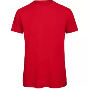 Image of B&C Mens Favourite Organic Cotton Crew T-Shirt (2XL) (Red)