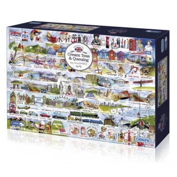 Image of Cream Teas & Queuing Jigsaw Puzzle - 1000 Pieces