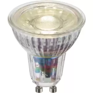 Image of Cool White 5.5W GU10 LED Light Bulb - 470 Lumens - Dimmable Glass Lamp