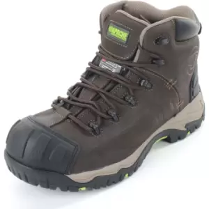 Image of Apache Neptune Non Metallic Waterproof Work Boots Brown Size 11