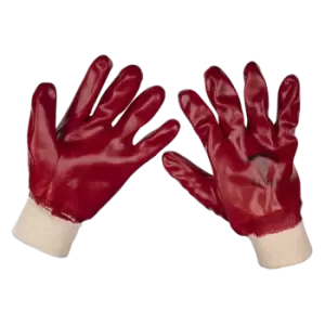Image of Worksafe PVC Knit Wrist Gloves (Large) - Pack of 12 Pairs - 9106L.12