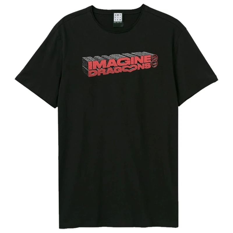 Image of Amplified Amplified Men 3D Name Imagine Dragons T-Shirt in Black Size: X-Small Black XS Male 5063852067084
