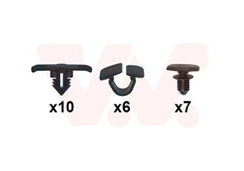 Image of VAN WEZEL Mounting Kit, bonnet VAN WEZEL 5766797