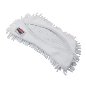 Image of Rubbermaid Flexi Frame microfibre covers, for dry/wet cleaning, pack of 12, white