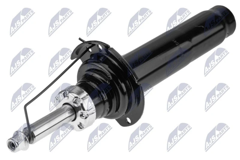 Image of NTY A-BM-045 Shock absorber Front Axle Left, Gas Pressure, Twin-Tube, Suspension Strut, Bottom Clamp Shock Absorber (854)