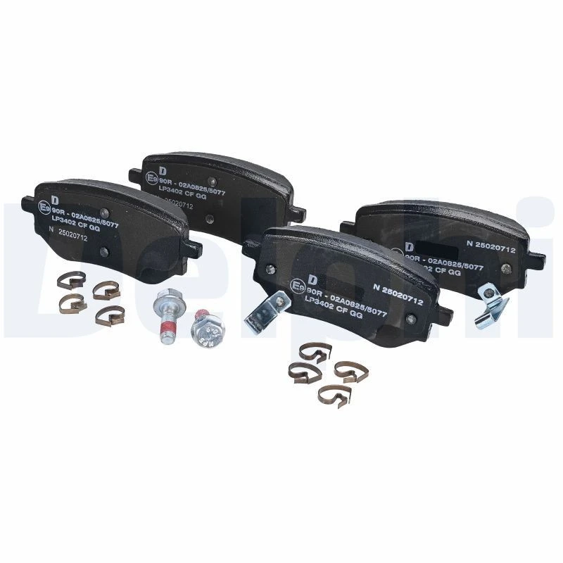 Image of DELPHI Brake pad set DELPHI LP3402