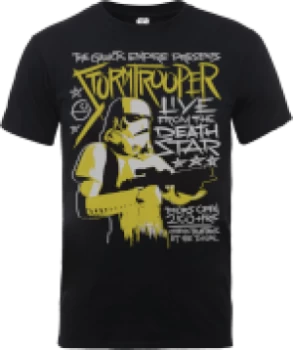 Image of Star Wars Stormtrooper Rock Poster T-Shirt - Black