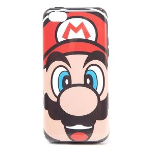 image of Nintendo - Mario Face Apple iPhone 5C Phone Cover