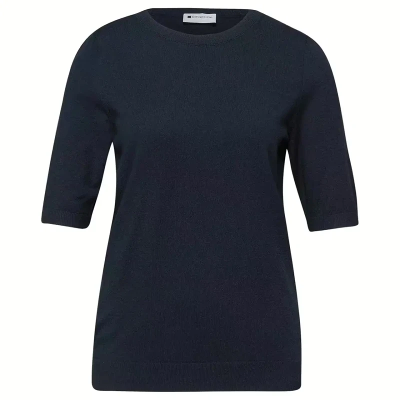 Image of Street One Womens short-sleeved blouse Street One LTD QR Bleu Female 36