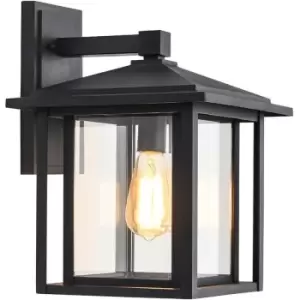 Image of Cristal Record Lighting - Cristal Ronda Outdoor Wall Lamp IP23 1xE27 Matt Black