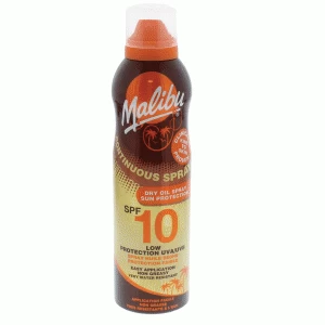 image of Malibu Continuous Dry Tanning Oil Spray SPF 10